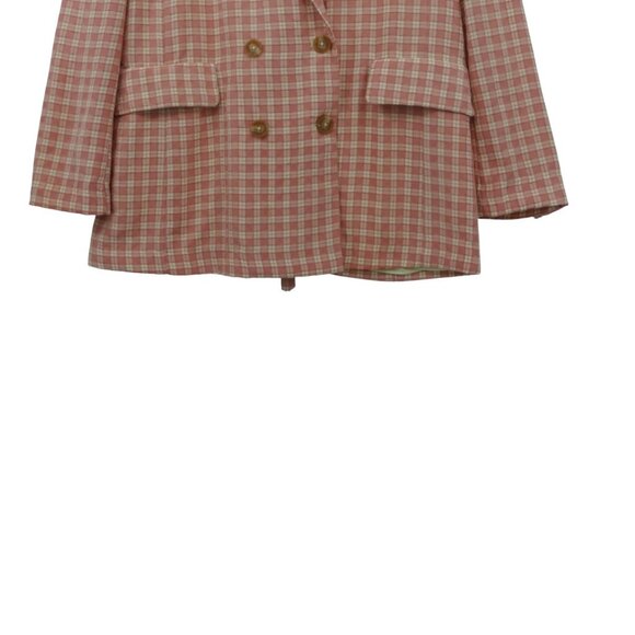 NWT Free People Pink & White Oversized Coat Size S - Picture 6 of 12